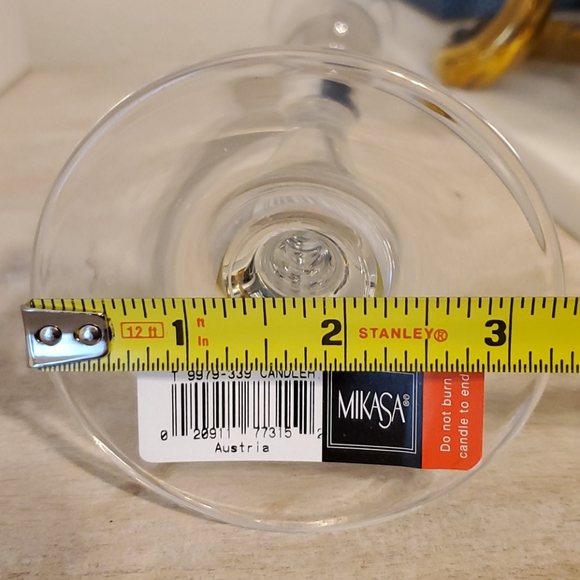 Mikasa pair of Ballet crystal candleholders - Picture 6 of 6